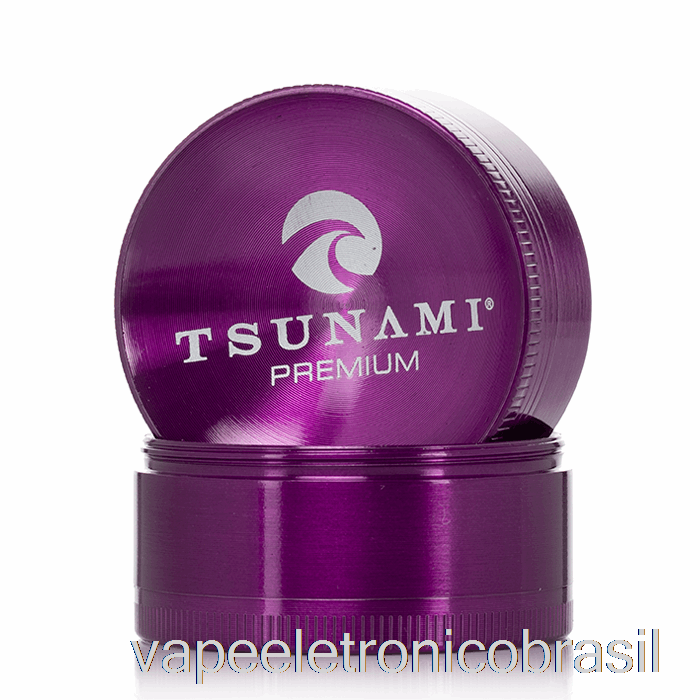 Vape Vaporesso Tsunami 1,9 Polegadas Moedor Superior Afundado De 4 Peças Roxo (50 Mm)